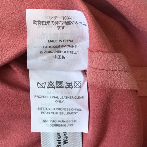 J Crew Suede Salmon Short Sleeve Top 8? - Picture 9 of 10